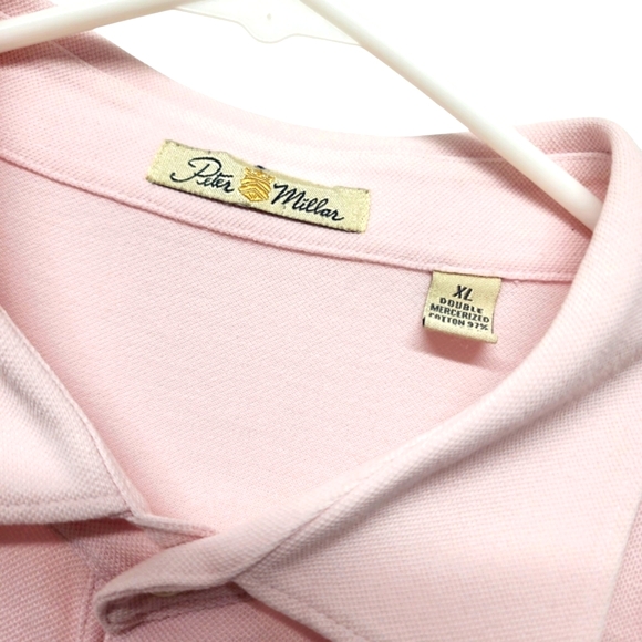 Peter Millar Soft Pink Polo Shirt - Picture 2 of 8